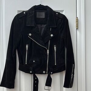 Blank NYC Black Suede Moto Jacket